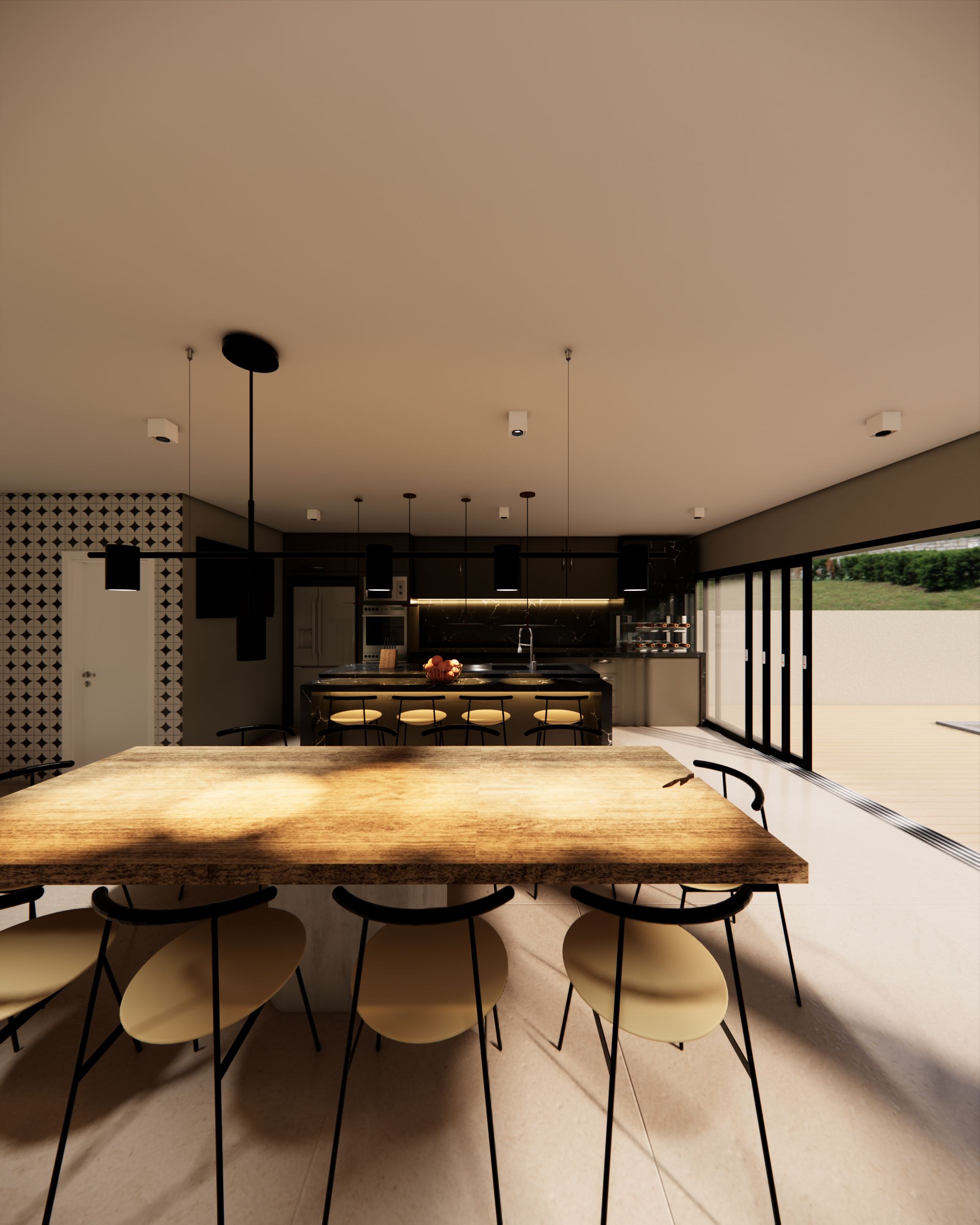 Residência Central Park WT - Área Gourmet (interior)