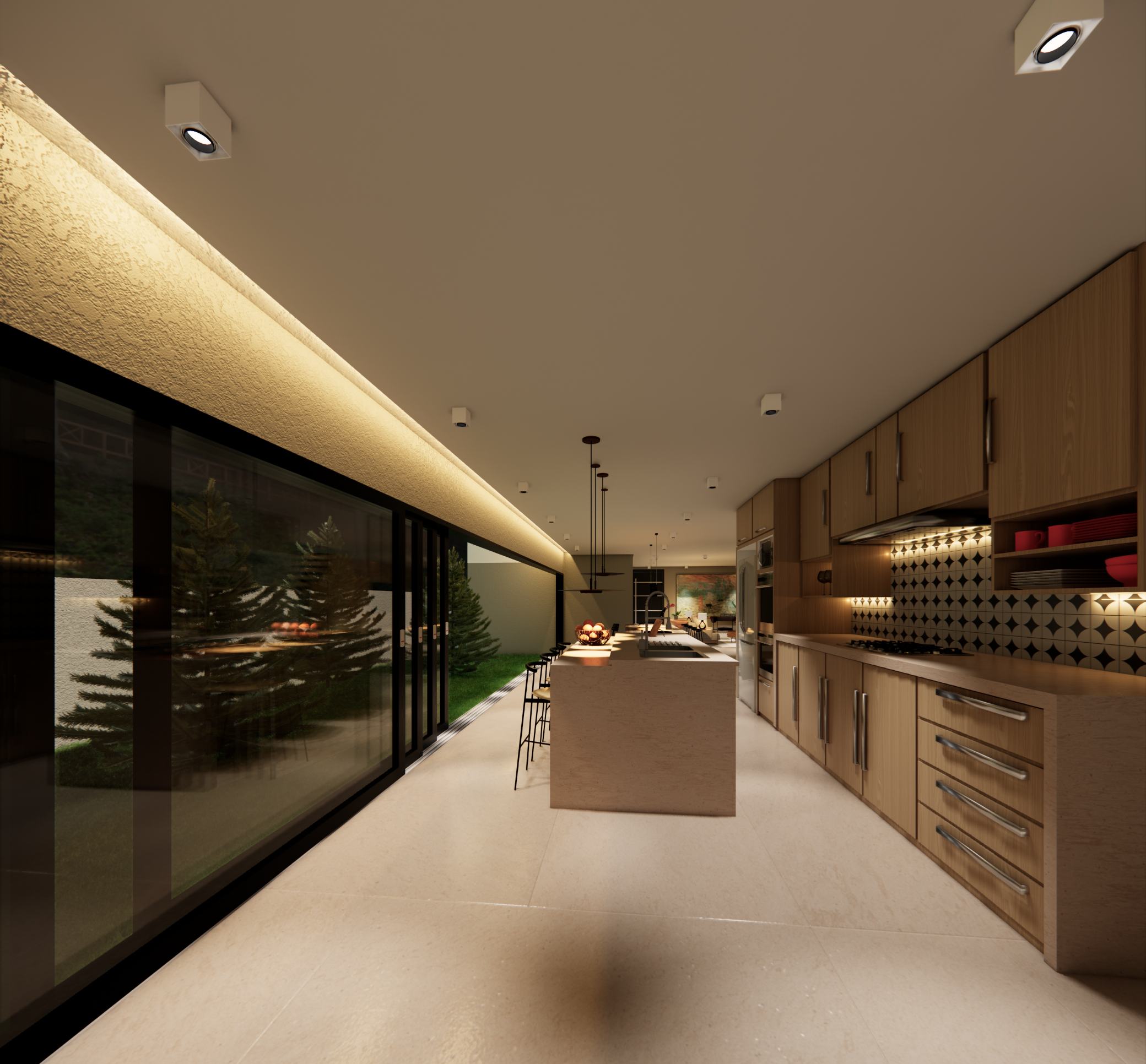 Residência Central Park WT - Cozinha (interior)