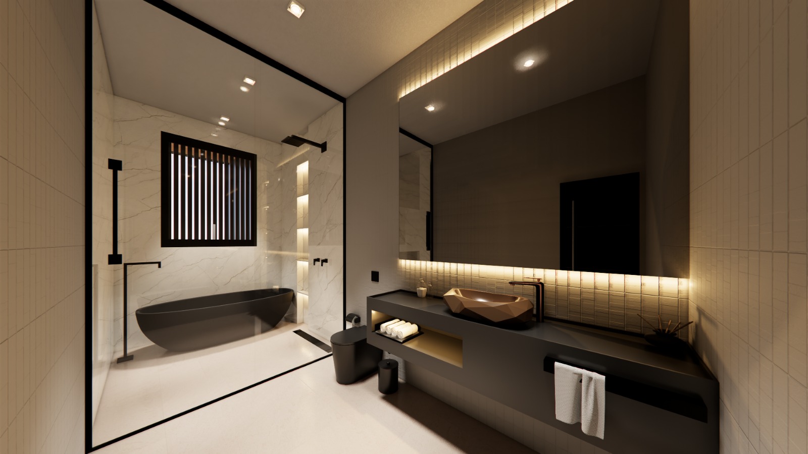 Residência Embu - Banho 1 (interior)