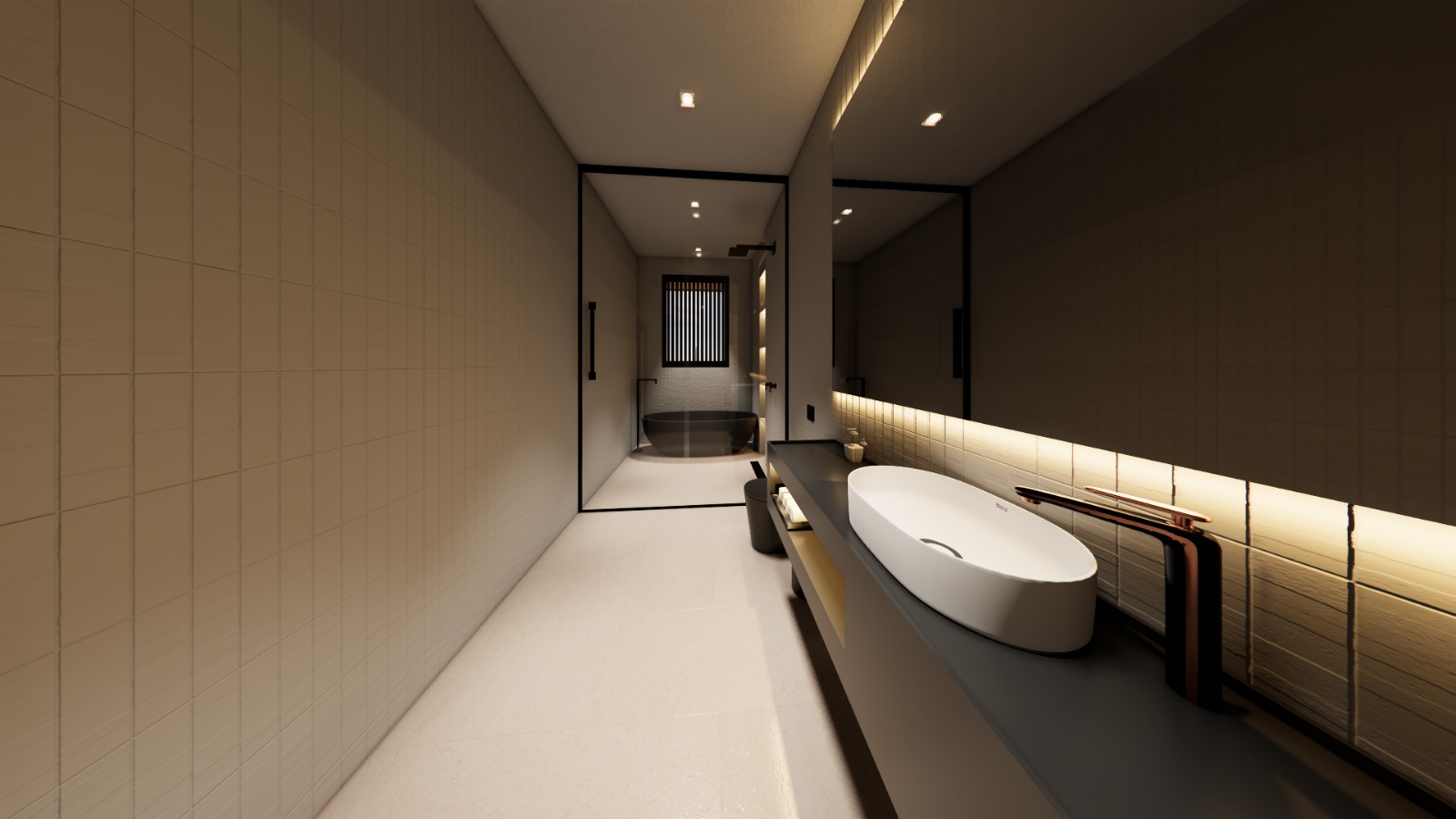 Residência Embu - Banho Suíte (interior)