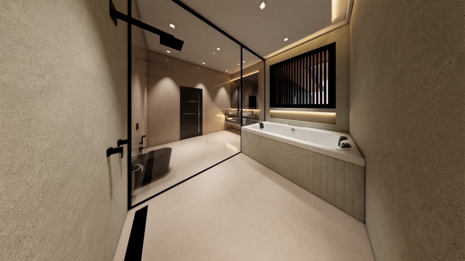 Residência Embu - Banho Suíte Máster 2 (interior)