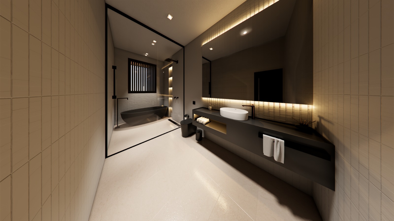 Residência Embu - Banho Suíte Máster 3 (interior)