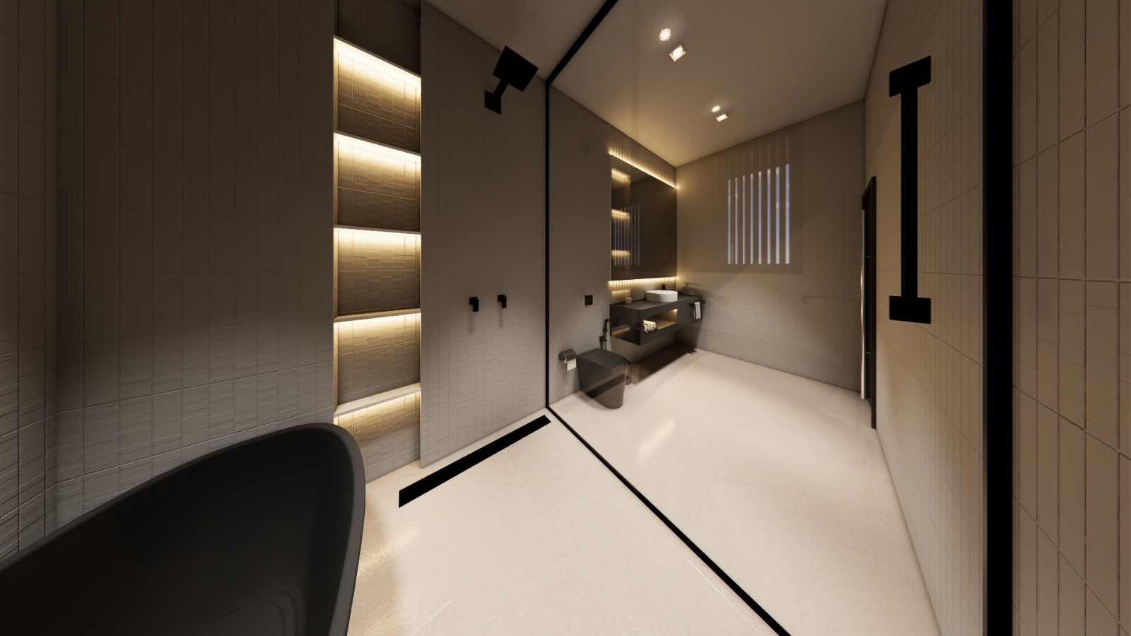 Residência Embu - Banho Suíte Máster 4 (interior)