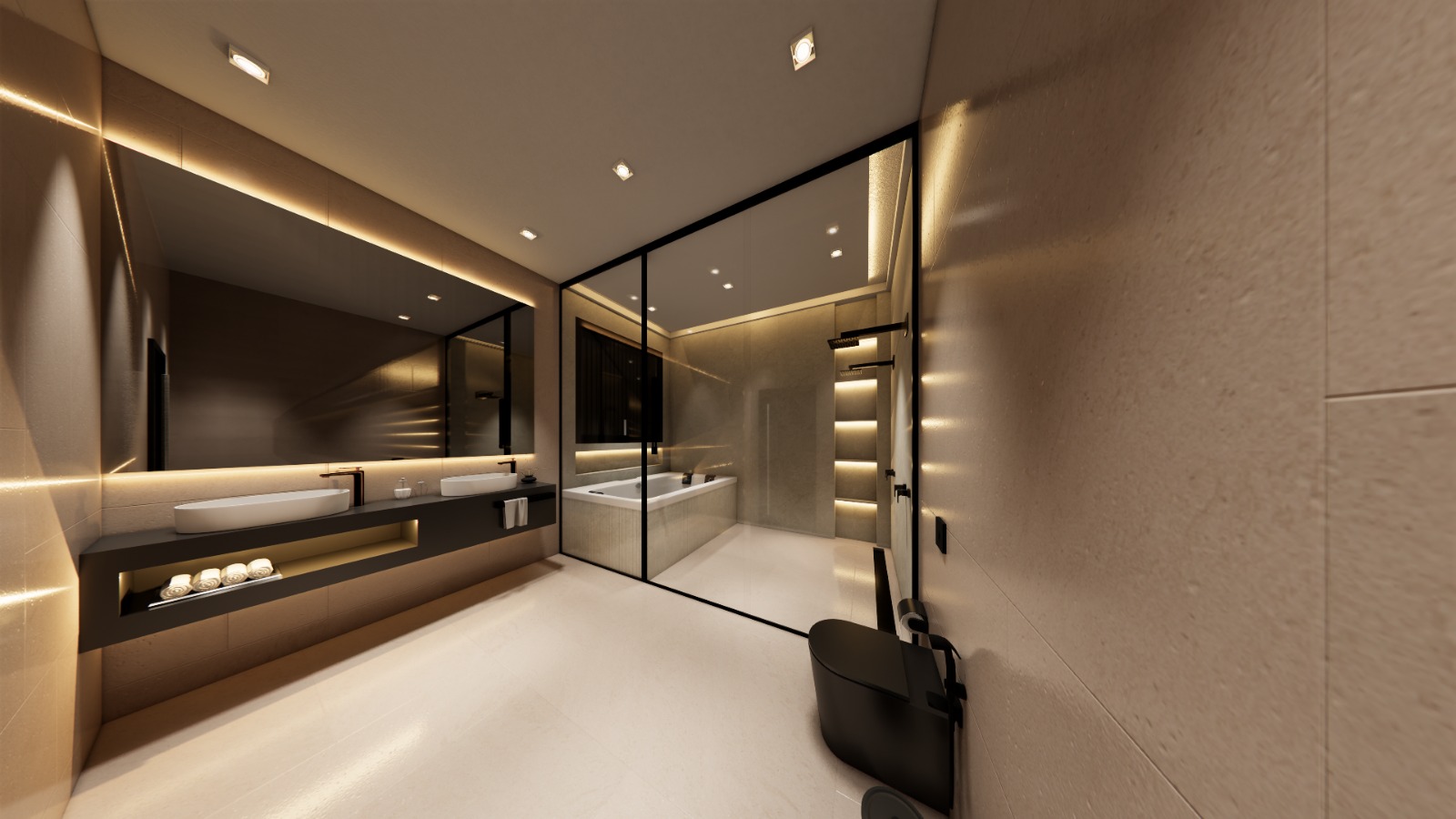 Residência Embu - Banho Suíte Máster 5 (interior)