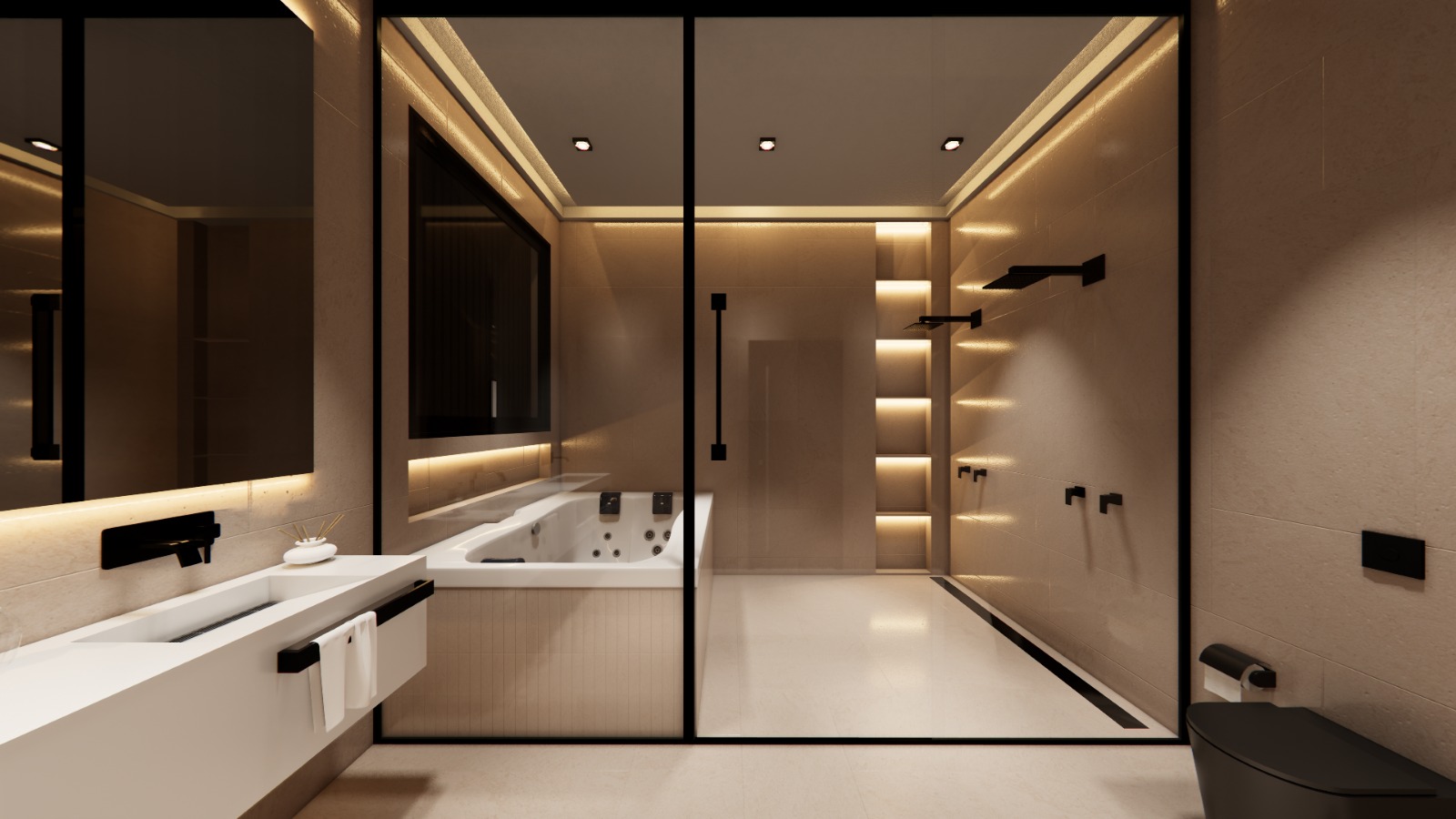 Residência Embu - Banho Suíte Máster (interior)