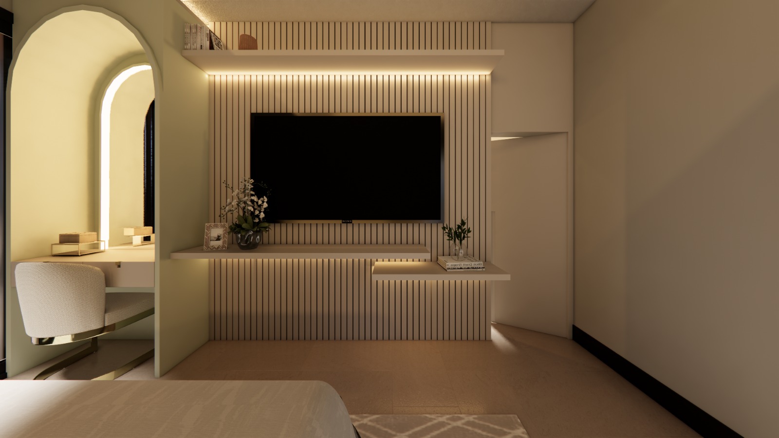 Residência Embu - Suíte Máster Penteadeira (interior)