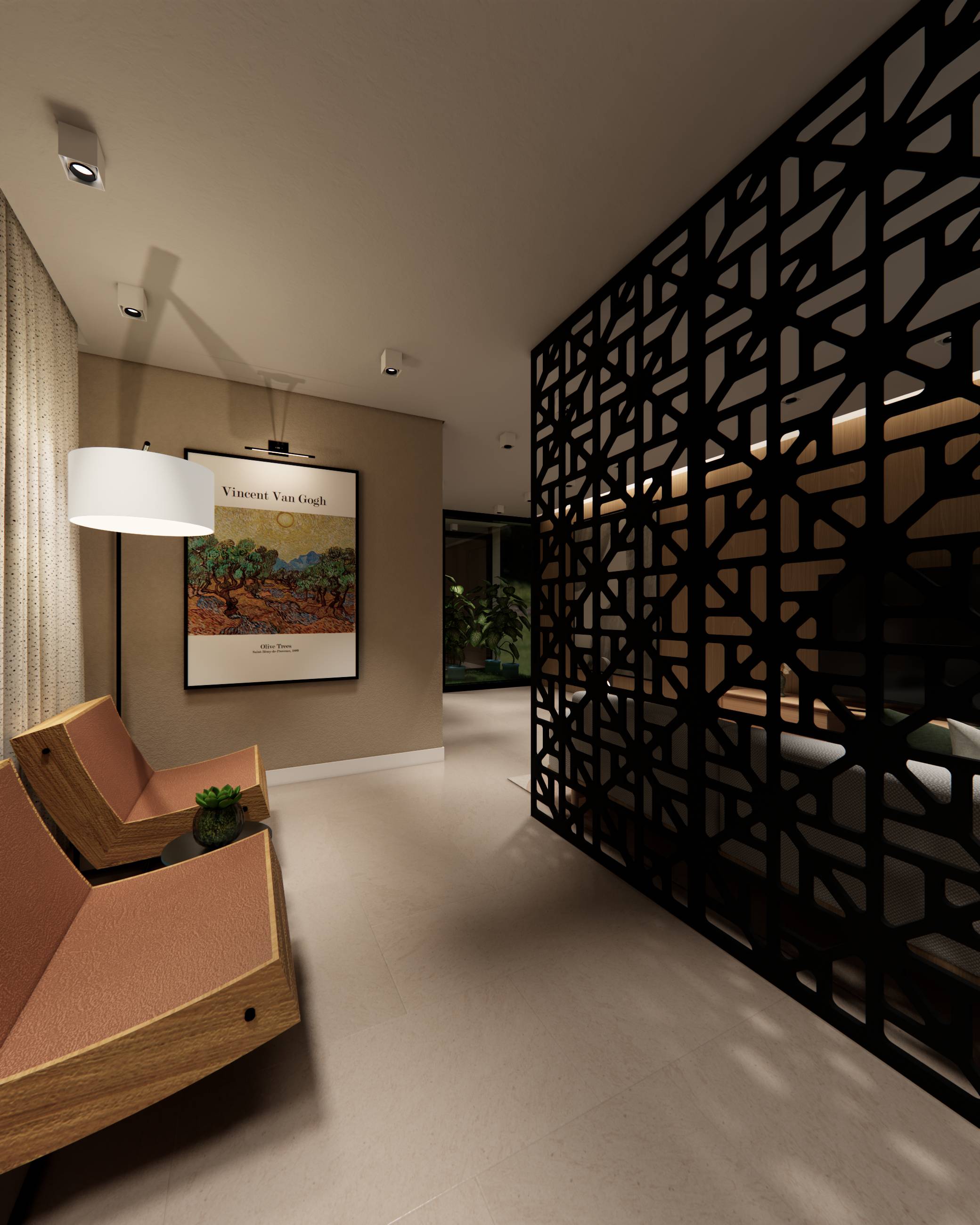 Residência LF - Hall de Acesso (interior)