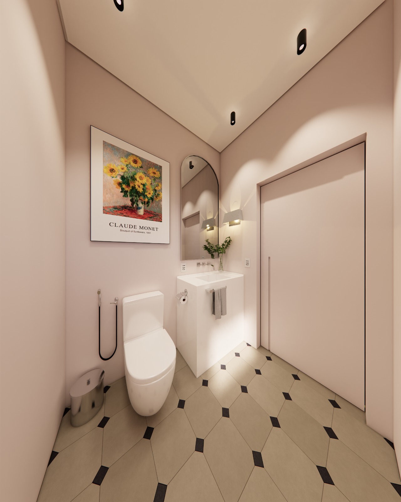 Residência Maxximo Construtora - Lavabo (interior)