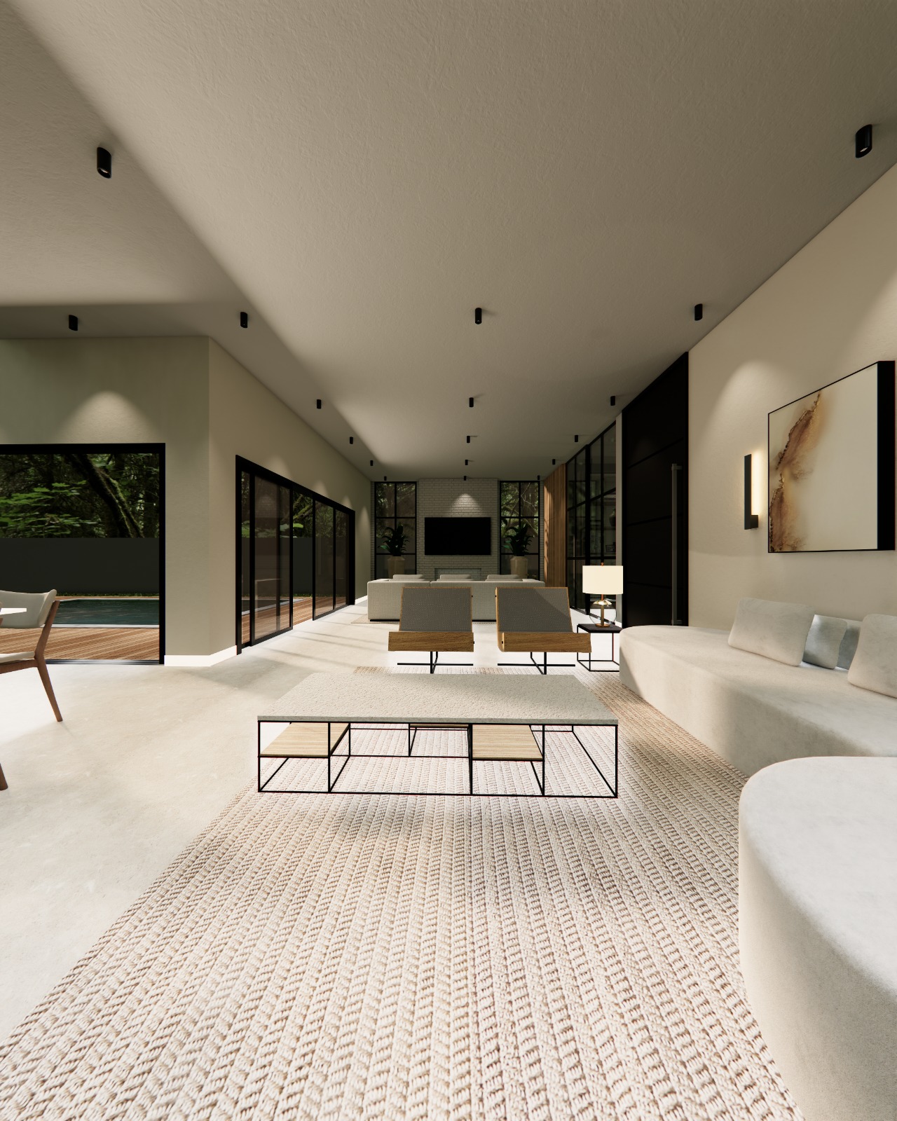 Residência SPII - Living Sala TV (interior)