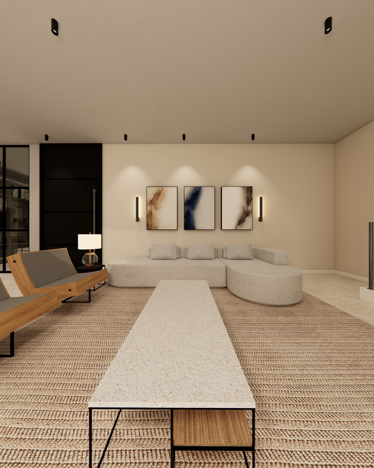 Residência SPII - Vista Living (interior)